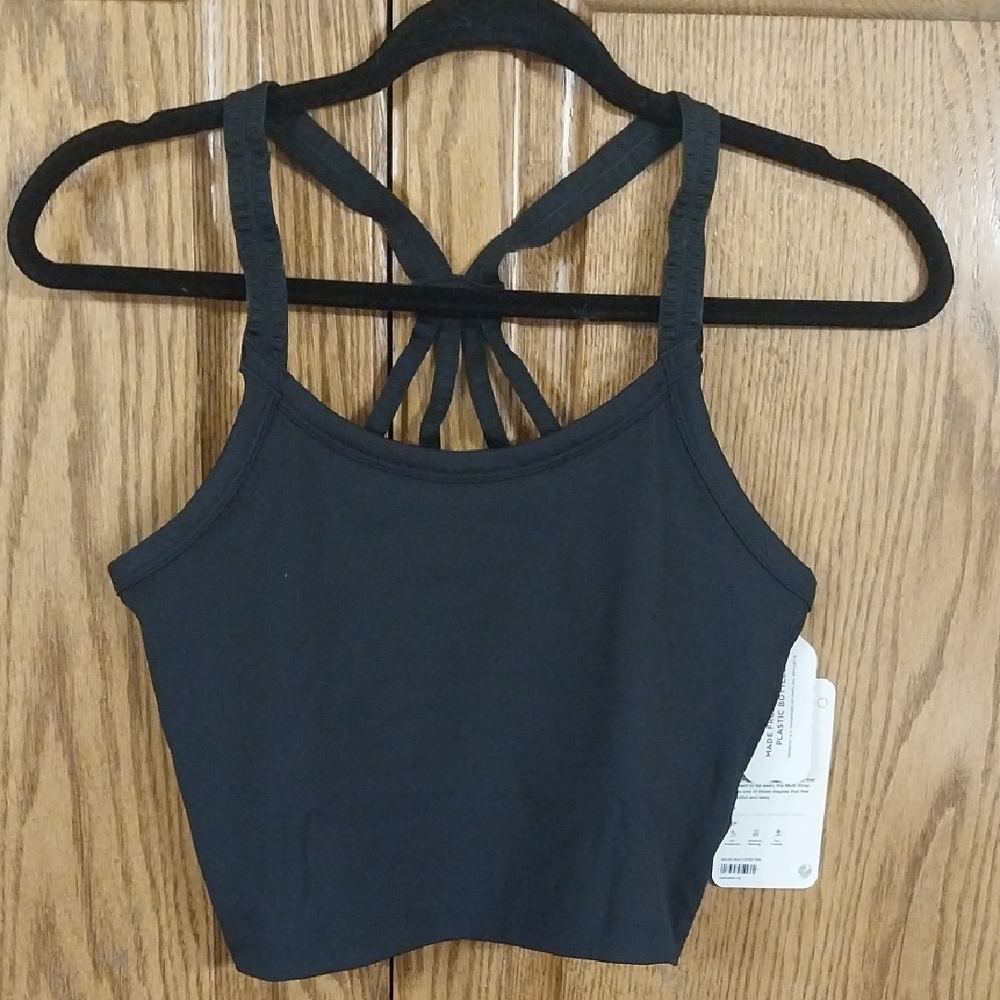 Phoenix‎ NWT Malibu Multi-Strap Bra Sz X-Large A-C Cup Black UV Protect Recycled